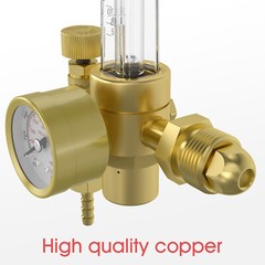 CO2 Argon Gas Regulator, flow meter, with 8ft Gas Hose for MIG TIG Welder