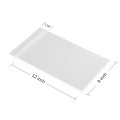 200 PCS Clear Cello Bags Adhesive 9″ x 12″ 1.4 Mil Thick OPP Plastic