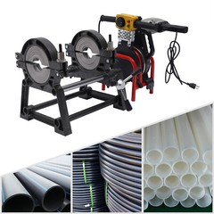 Pipe Fusion Welder 2 Clamps 63-200MM Manual PP PE HDPE Pipe Welding Machine 110V