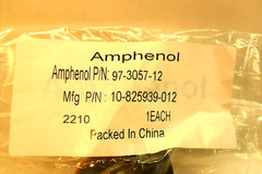 Amphenol 10-825939-012 CABLE CLAMP, SIZE 20/22, DIECAST ZINC nib