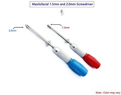 Maxillofacial 1.5mm, 2.0mm & 2.5mm screwdriver veterinary instrument