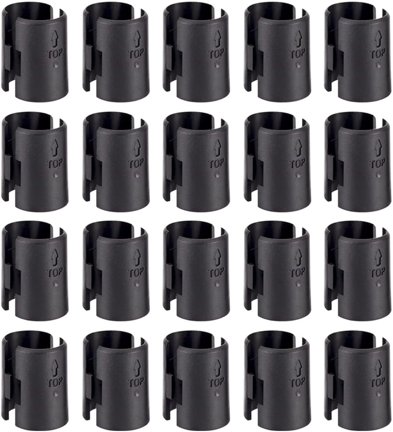 Wire Shelf Clips,40-Packs Shelving Lock Clips for 1″ Post-…