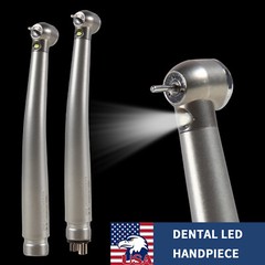 10X Dental Fiber Optic LED E-generator high speed handpiece 2 Holes/4 Holes