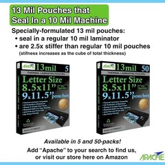 Letter Size Laminating Pouches, Super Clear Finish
