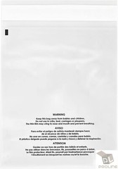 100 14×20 1.5 Mil Permanent Seal Clear Suffocation Warning Poly OPP Cello Bags