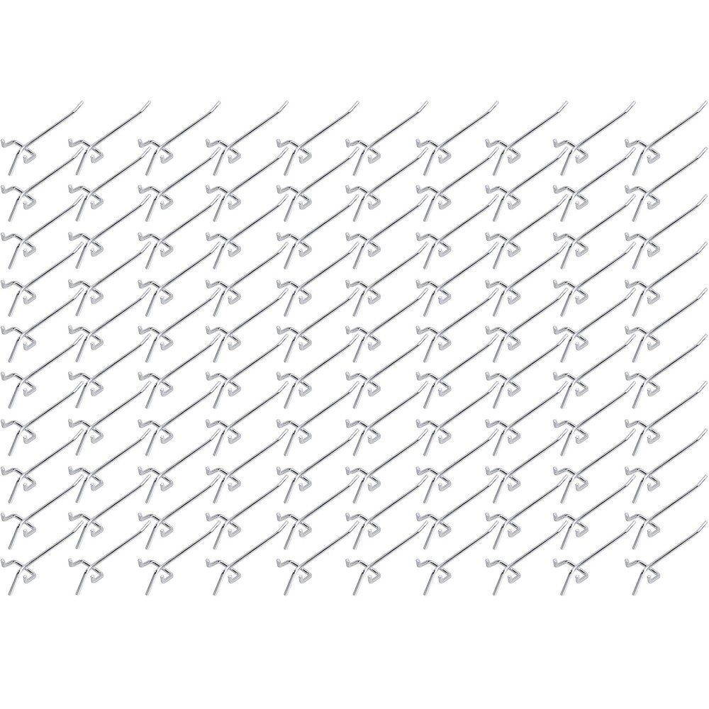 100 Pack PEG Board Shelving PEG HOOKS 2″ Length Wholesale Lot