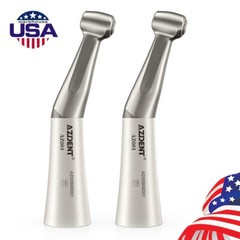 AZDENT Dental 1:1 Direct Drive Slow Speed Contra Angle Handpiece Push Button