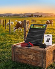 45-Mile Solar Electric Fence Charger 1.0J 8KV-12KV Electric Energizer for Cattle