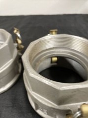 Lot Of 2 Dixon D400 Aluminum￼ 4″ Cam & Groove Lock Female Coupler Locking