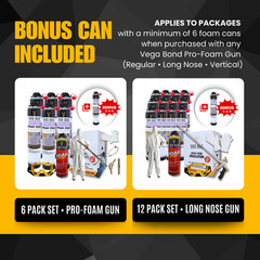 Vega Bond Purplecoat Single Component Closed Cell Insulation Spray Foam – 6+SET