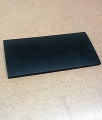 Neoprene Rubber Sheet Flexible, Solid 1/4″ Thick x 4″ x 12″ Strip 60A Duro Black