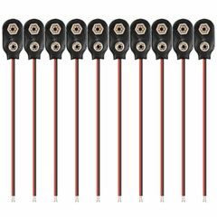 New Pack of 10 9V Battery Connector Snap Clip Wire Connector Lead Holder T Type
