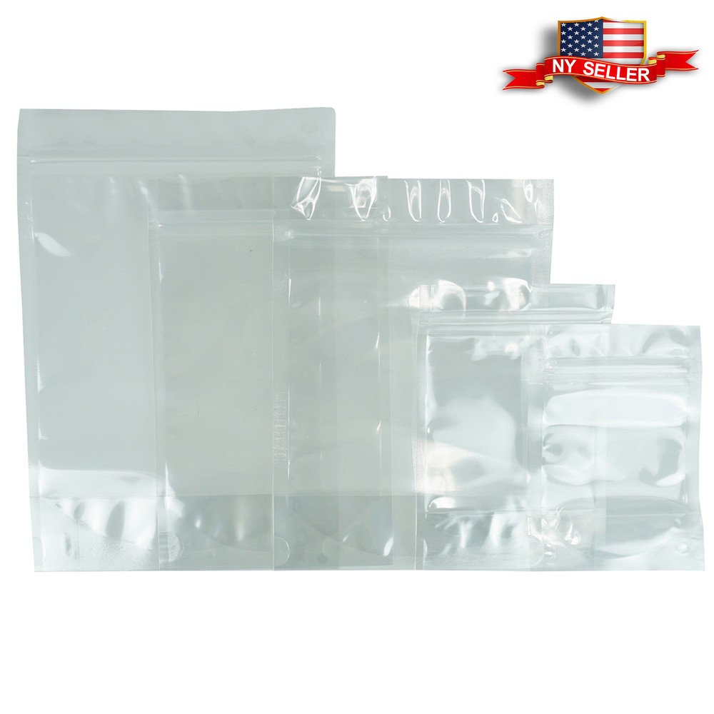 Clear Plastic Storage Bags Food Safe Packaging Heat Seal Pouches for Snacks