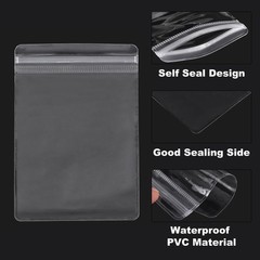 100pcs PVC Jewelry Bags 3 x 4.3 Inch for Jewelry Packaging Transparent