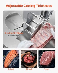 VEVOR Commercial Electric Meat Bandsaw 1100/1500W Bone Saw Frozen Bones & Meat