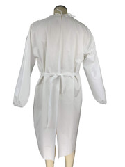 Disposable Isolation Gown Knee-Length Unisex Adult Professionals Healthcare Work