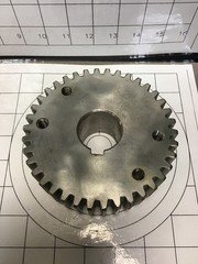 NUMERICAL CONCEPTS GP4090 GEAR, 38 TEETH DRAW ROLLER – GP4090 (MODIFIED-USED)