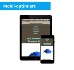 eBay HTML Template 2024 Responsive Natural Template Mobile Optimized +Editor