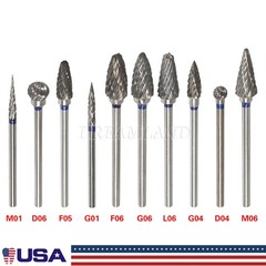 10Pcs/Set Dental The Original Bur Diamond Tooth Drill Bit Set Assorted 2.35mm
