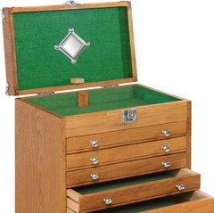 Gerstner International GI-T16 Red Oak 6-Drawer Collector’s Chest NEW!