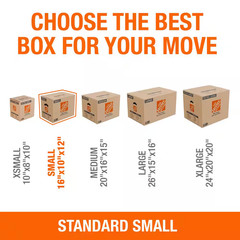 Small Moving, Shipping, Packing Box with Handles (10 Pack)
