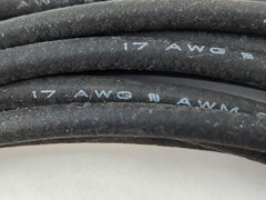 BELDEN 25FT Black EPDM Rubber Test Lead Wire – 5000V Hi Voltage, 17 AWG UL3357