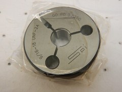 SPI Threaded Ring Gage: 9/16-18 Thread, Class 2A, Go 23-183-7