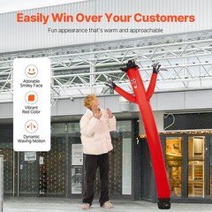 Uimoso 6 ft Wacky Waving Inflatable Tube Man with 1/15 HP Blower Fan