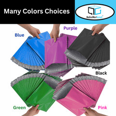 500 Pcs Black Poly Mailers 2 Mil Shipping Envelopes Mailing Bags 14.5 x 19