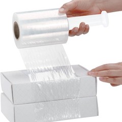 90 Gauge Cast Hand Stretch Wrap 5″ x 1000′ Plastic Bundling Shrink Film 12 Rolls
