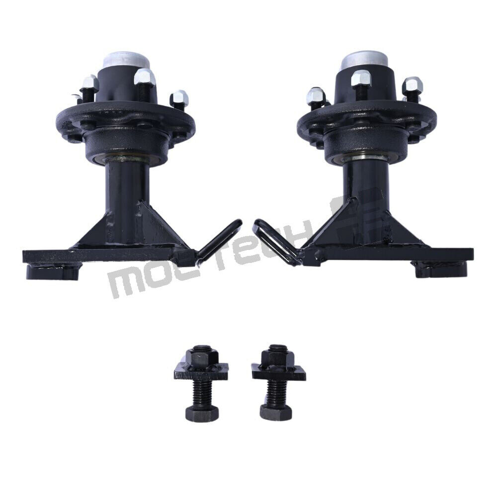 6x 5.5 Lug upgrade Superior Shipping Container Wheels, Bolt-on Spindle Kit NEW