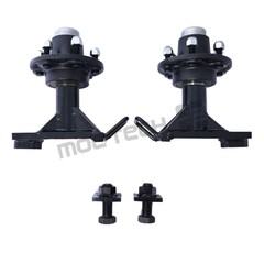 6x 5.5 Lug upgrade Superior Shipping Container Wheels, Bolt-on Spindle Kit NEW