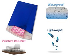 5×9 Reflective Metallic Bubble Mailers, Padded Shipping Mailing Glossy Envelopes