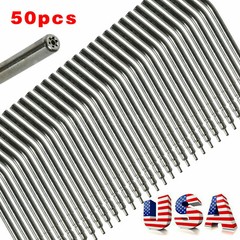 50 Pcs Dental Air Water Spray Triple Syringe Autoclavable Nozzles/Tips/Tubes USA