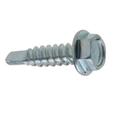 Hex Washer Head #8 x 1/2 – 2″ Indented Unsloted Self Drilling screws zinc