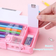 Pop up Multifunction Pencil Case for Girls and Boys, Cute Cartoon Pen Box Organi