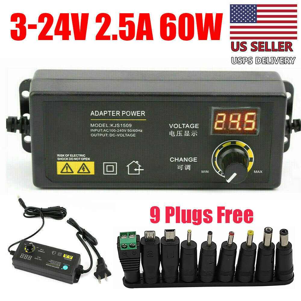 Adjustable power supplies Voltage 3 to 24V AC/DC Switch Power Supply LED Display