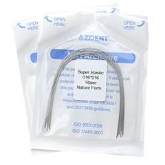 10X AZDENT Dental Orthodontic Super Elastic Niti Nature Rectangular Arch Wires