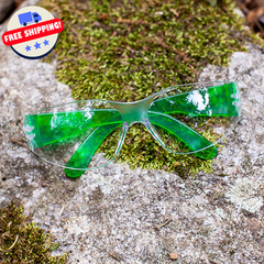 Safety Glasses – Scratch Resistant Wraparound Eyeware, Polycarbonate, 12 Colors