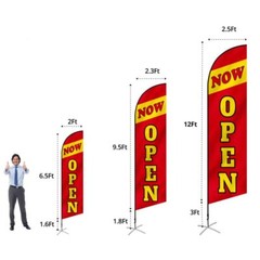 Anley Custom Feather Flag – Print Your Logo/Design Commercial Advertising Banner