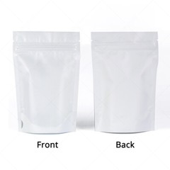 Multi-Color & Size Matte Clear Mylar Stand up Zip Lock Bag Pouch w/ Tear Notch