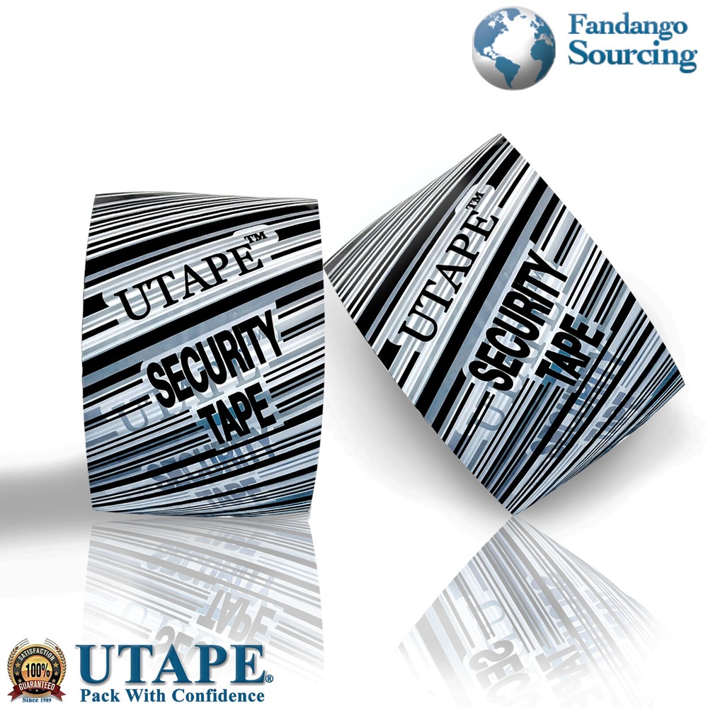 3″ Wide Security Printed Box Carton Sealing Tape In Different Lengths By UTAPE™