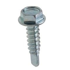 Hex Washer Head #8 x 1/2 – 2″ Indented Unsloted Self Drilling screws zinc