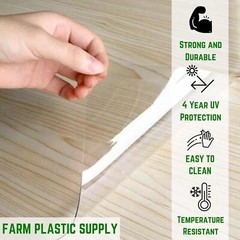 Farm Plastic Supply West Coast – Clear Vinyl Sheeting – 60 Mil – 4.5ft Wide