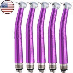 US COXO Dental High Speed 4 Holes Air Turbine Push Button Handpiece CX207-Purple