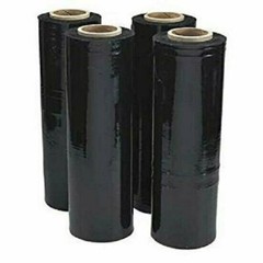 18” x 1500′ 80Ga 4 Rolls Pallet Wrap Stretch Film Hand Shrink Wrap 1500FT Black