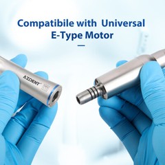 Dental 1:1 Fiber Optic Contra Angle Handpiece Internal Spray Push Button E-Type