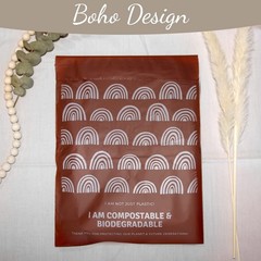 10 inches x 13 inches Compostable Mailers (50 Pack) Biodegradable Boho Design…