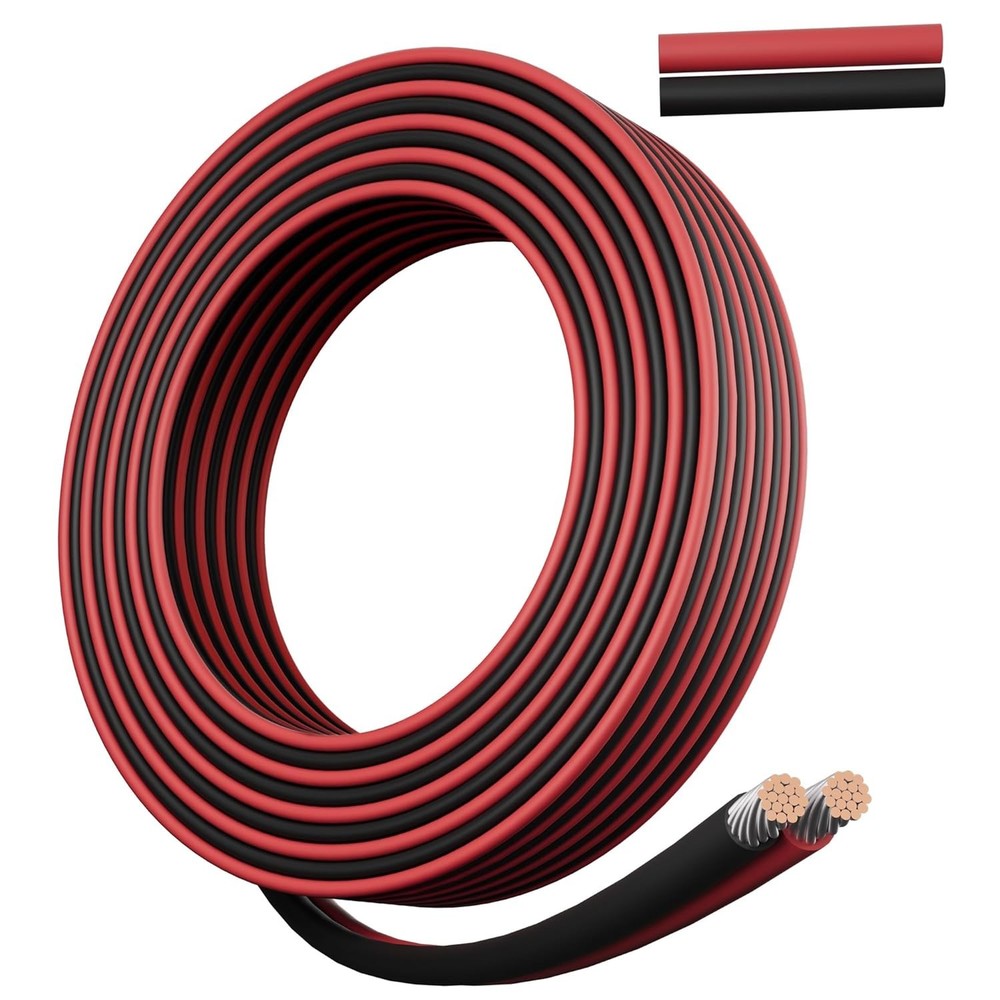 22 Gauge 2 Conductor Electrical Wire 50 Ft, 22 AWG Stranded Tinned Copper Low…