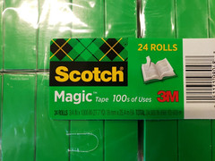 Scotch Magic Tape, Invisible, 3/4 in. X 1000 in., 24 Tape Rolls